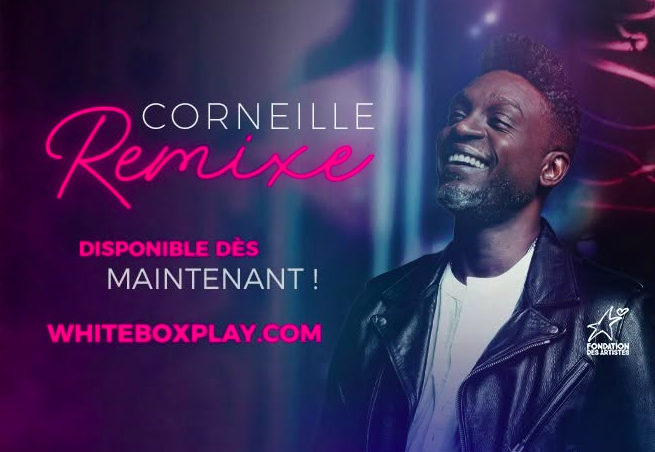 Corneille Remixe, visuel promotionnel avec Corneille et le titre de l’émission