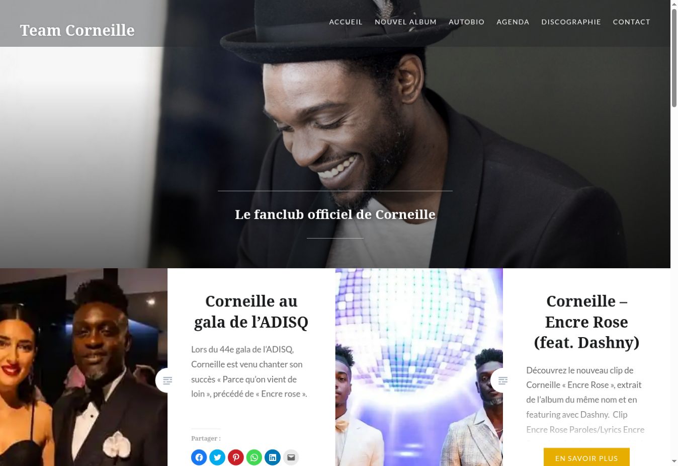 Aperçu de la page d’accueil de teamcorneille.com